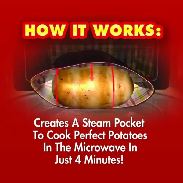 שקית חימום לבישול תפוחי אדמה במיקרוגל