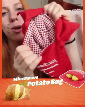 שקית חימום לבישול תפוחי אדמה במיקרוגל