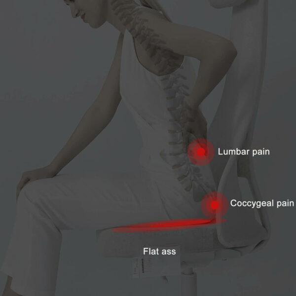 כרית ישיבה אורתופדית ליישור הגב, עמוד השדרה ועצמות הזנב
