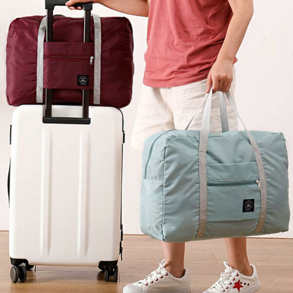 תיק נסיעות מתקפל ומתלבש על מזוודה